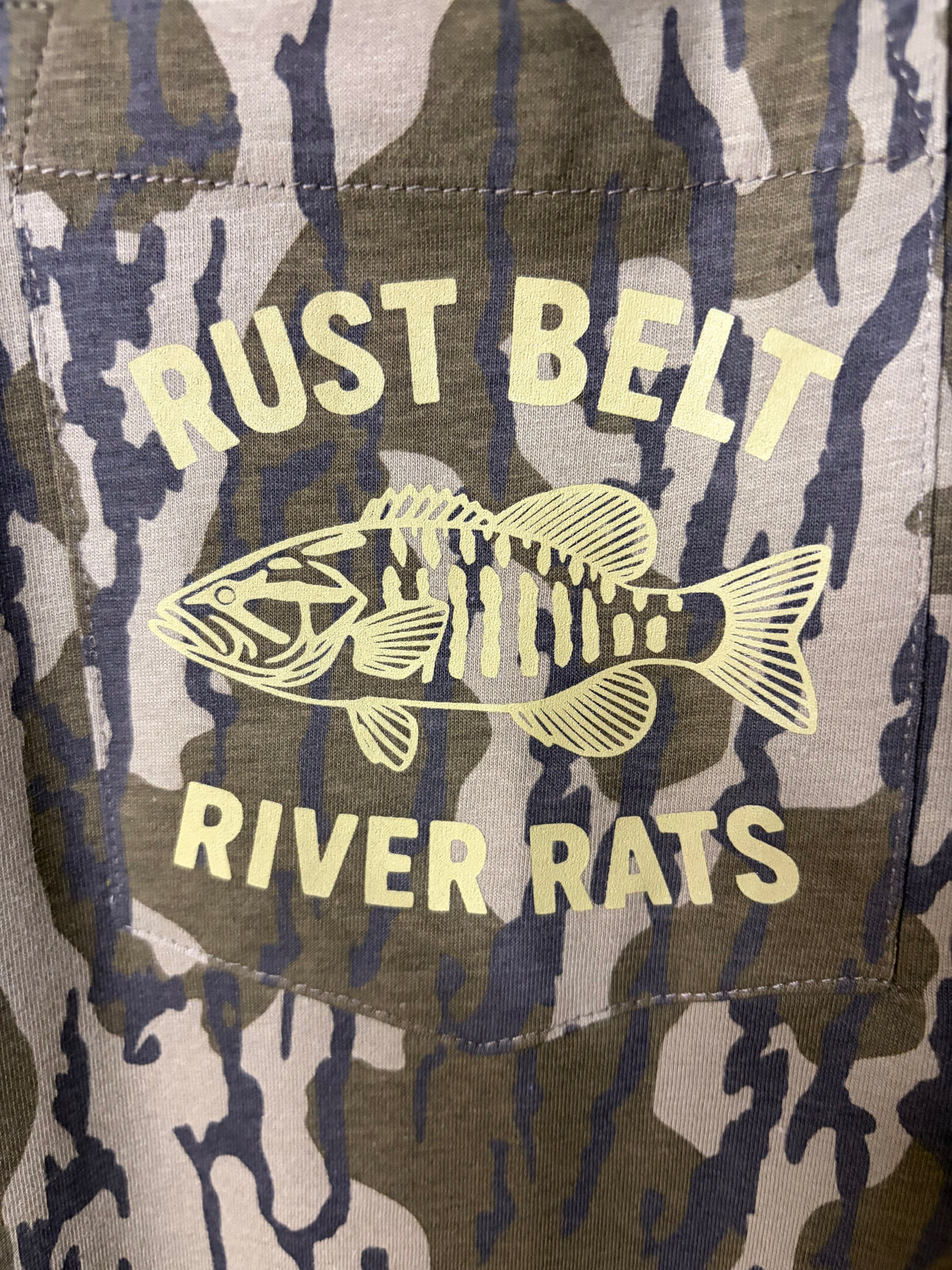 Camo Long Sleeve Smallie Pocket Shirt