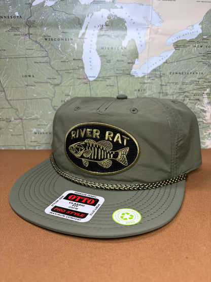 Light weight RIVER RATS HAT OD green