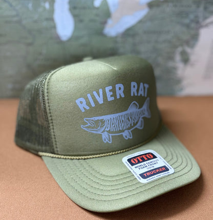 Musky River Rat Trucker in Green