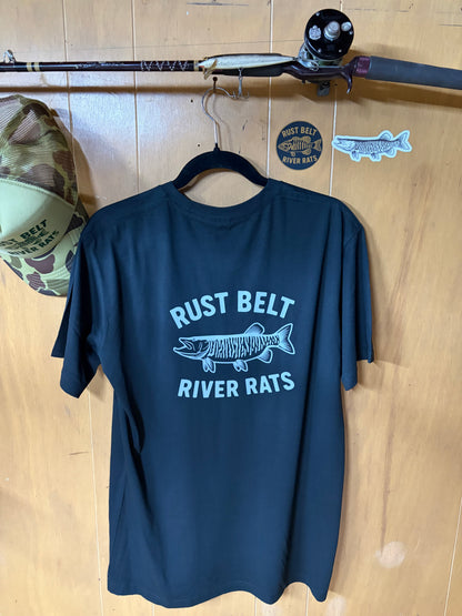 Gray Musky River Rat Tee