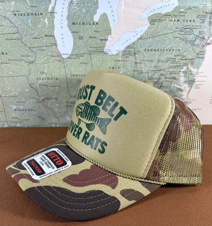 CAMO RIVER RAT TRUCKER HAT