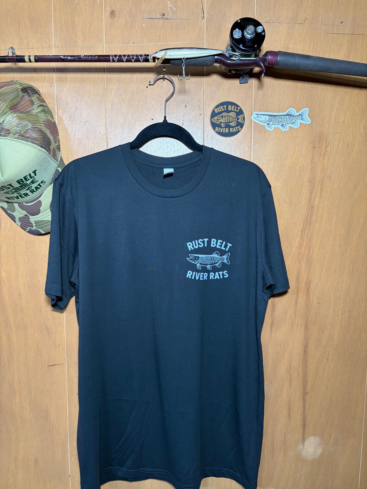 Gray Musky River Rat Tee