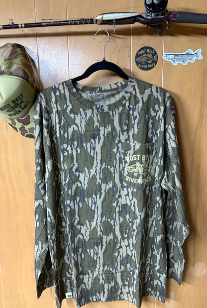 Camo Long Sleeve Smallie Pocket Shirt