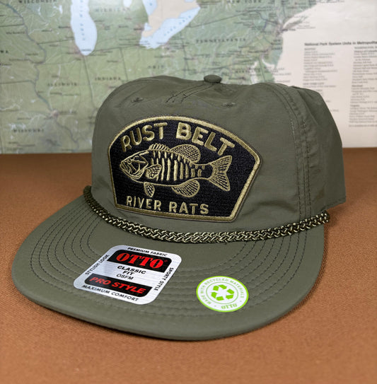 Light weight RUST BELT RIVER RATS HAT - green
